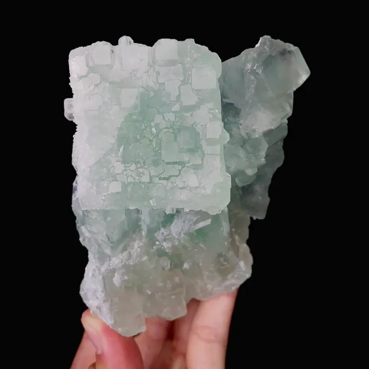 Natural Green Cubic Fluorite, Mineral Specimen:Xianghualing,Hunan (80*100*100MM) - image 5