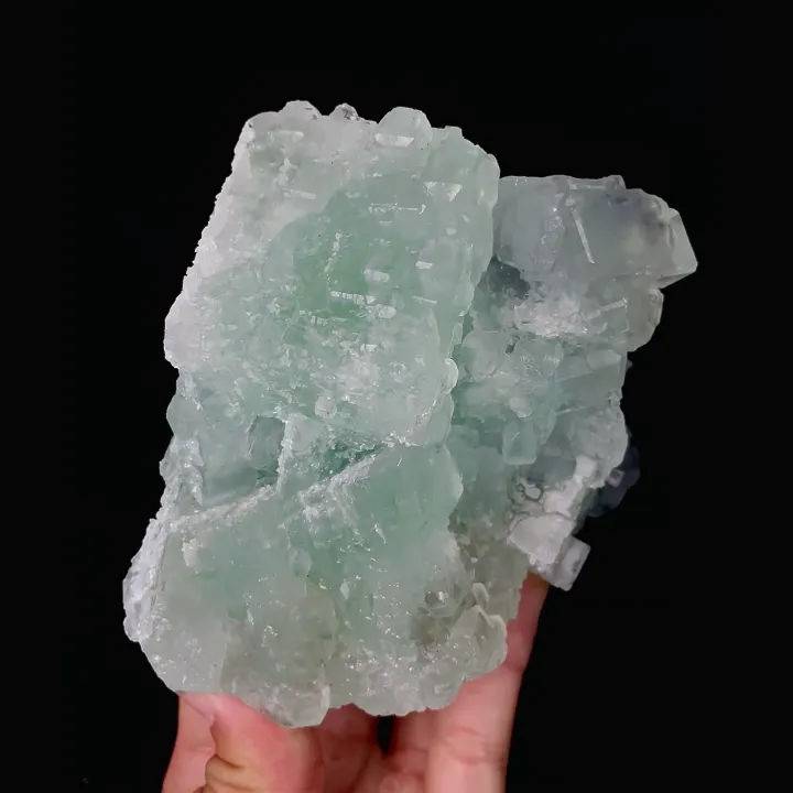 Natural Green Cubic Fluorite, Mineral Specimen:Xianghualing,Hunan (80*100*100MM) - image 4