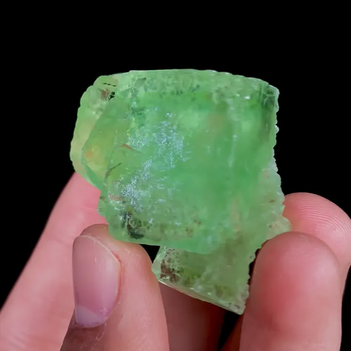 Natural Green Cubic Fluorite, Mineral Specimen:Yaogangxian,Hunan (30*30*20MM) image