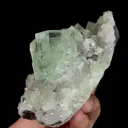 Natural Green Cubic Fluorite, Mineral Specimen:Zhejiang,China (105*70*55MM) - image 3