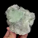 Natural Green Cubic Fluorite, Mineral Specimen:Zhejiang,China (105*70*55MM) - image 2