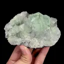 Natural Green Cubic Fluorite, Mineral Specimen:Zhejiang,China (105*70*55MM) - image 1