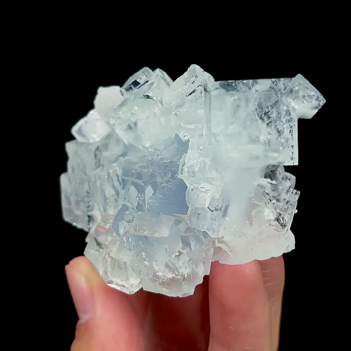 Natural Green Cubic Fluorite, Mineral Specimen:Zhejiang,China (70*50*20MM) - image 2