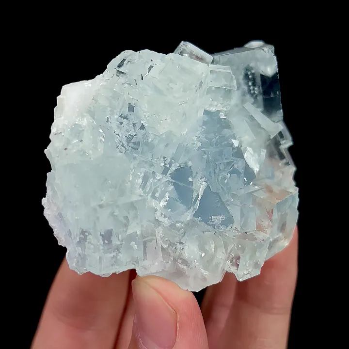 Natural Green Cubic Fluorite, Mineral Specimen:Zhejiang,China (70*50*20MM) - image 4