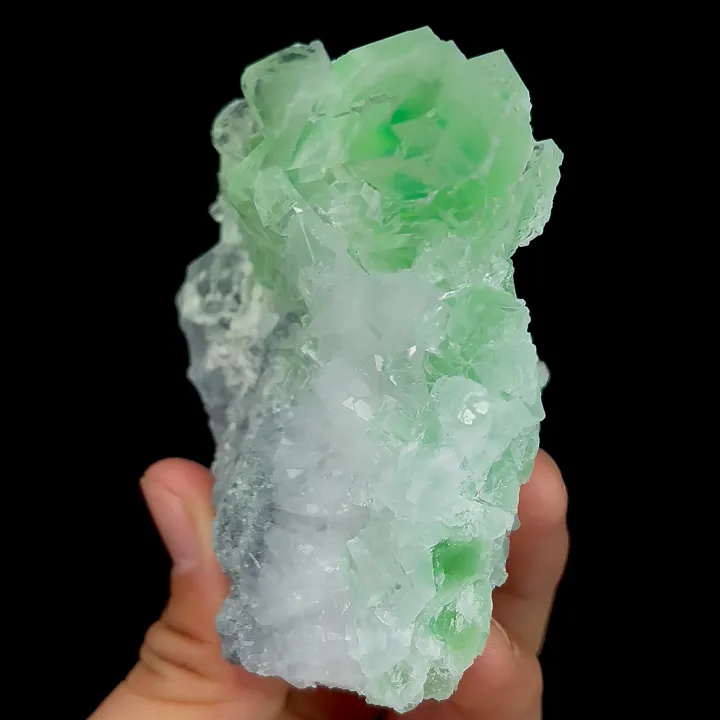 Natural Green Cubic Fluorite, Mineral Specimen:Zhejiang,China (90*70*50MM) - image 3