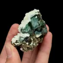 Natural Green Cubic Fluorite with Arsenopyrite and Dolomite, Mineral Specimen:Yaogangxian,Hunan (65*40*35MM) - image 5