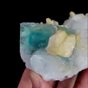 Natural Green Cubic Fluorite with Dolomite and Quartz, Mineral Specimen:Yaogangxian,Hunan (90*65*40MM) - image 2