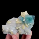 Natural Green Cubic Fluorite with Dolomite and Quartz, Mineral Specimen:Yaogangxian,Hunan (90*65*40MM) - image 4