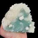 Natural Green Cubic Fluorite with Pyrite and Calcite, Mineral Specimen:Manaoshan,Hunan (145*110*65MM) - image 2