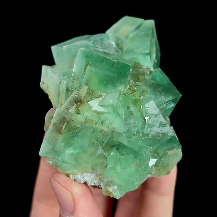 Natural Green Cubic Fluorite,Mineral Specimen:Xianghualing,Hunan (55*75*35MM) - image 4