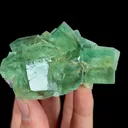 Natural Green Cubic Fluorite,Mineral Specimen:Xianghualing,Hunan (55*75*35MM) - image 2