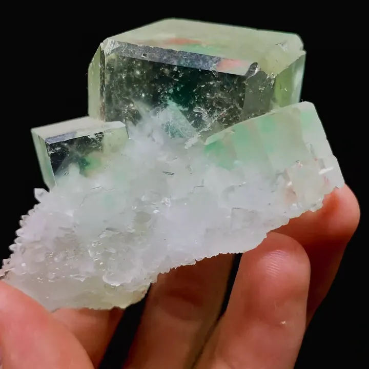 Natural Green Cubic Fluorite,Mineral Specimen:Zhejiang,China (55*60*45MM) - image 7