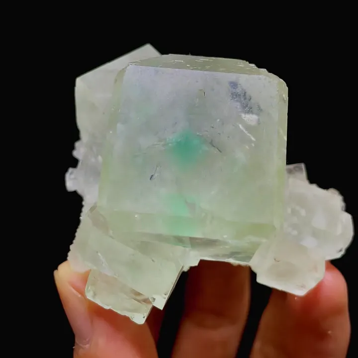 Natural Green Cubic Fluorite,Mineral Specimen:Zhejiang,China (55*60*45MM) - image 2
