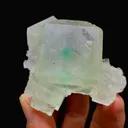Natural Green Cubic Fluorite,Mineral Specimen:Zhejiang,China (55*60*45MM) - image 2