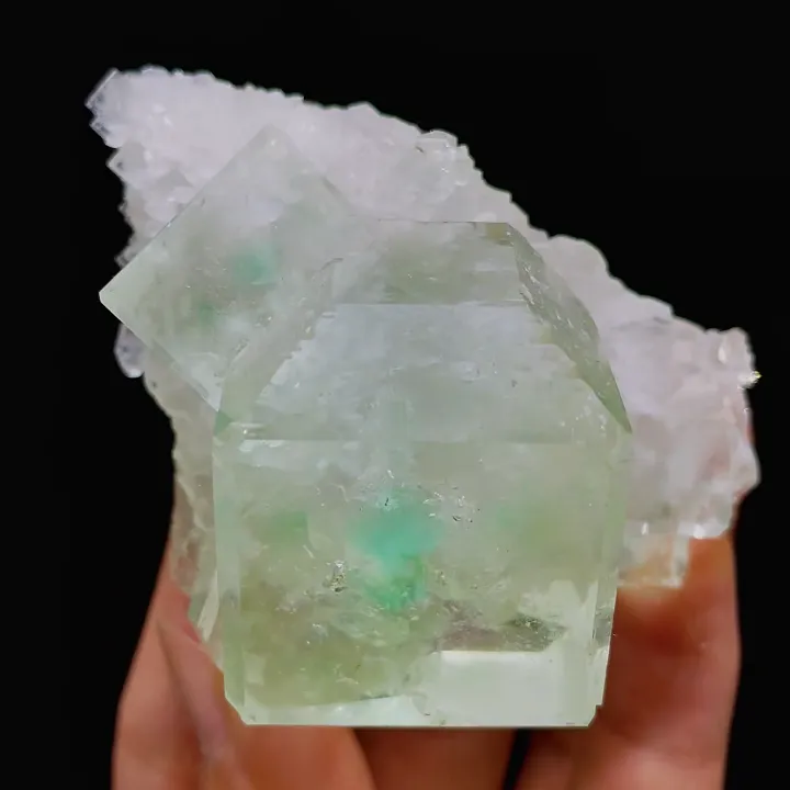 Natural Green Cubic Fluorite,Mineral Specimen:Zhejiang,China (55*60*45MM) - image 3