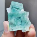 Natural Green Cubic Phantom Fluorite comes from Yaogangxian,Hunan 30*50*30MM - image 1