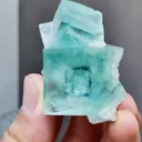 Natural Green Cubic Phantom Fluorite comes from Yaogangxian,Hunan 30*50*30MM - image 2