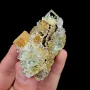 Natural Green Cubic Transparent Fluorite and Calcite, Mineral Specimen:Zhejiang,China (75*30*35MM) - image 2