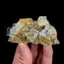 Natural Green Cubic Transparent Fluorite and Calcite, Mineral Specimen:Zhejiang,China (75*30*35MM) - image 4