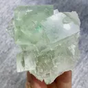 Natural Green Cubic Transparent Fluorite comes from Xianghualing,Hunan 85*70*50MM - image 3