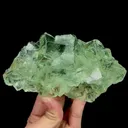 Natural Green Cubic Transparent Fluorite, Mineral Specimen:Zhejiang,China (150*75*55MM) - image 6