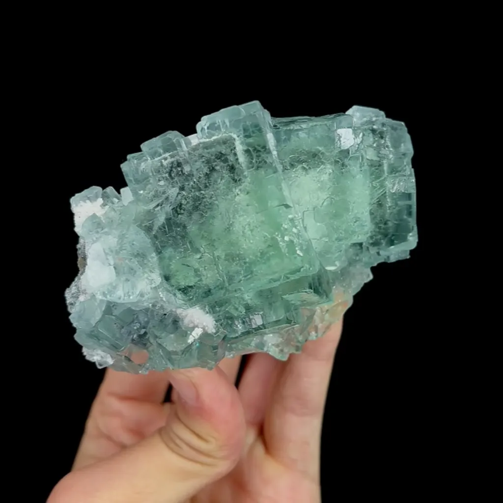 Natural Green Cubic Transparent Fluorite , Mineral Specimen:Zhejiang,China (95*50*45MM) - image 2