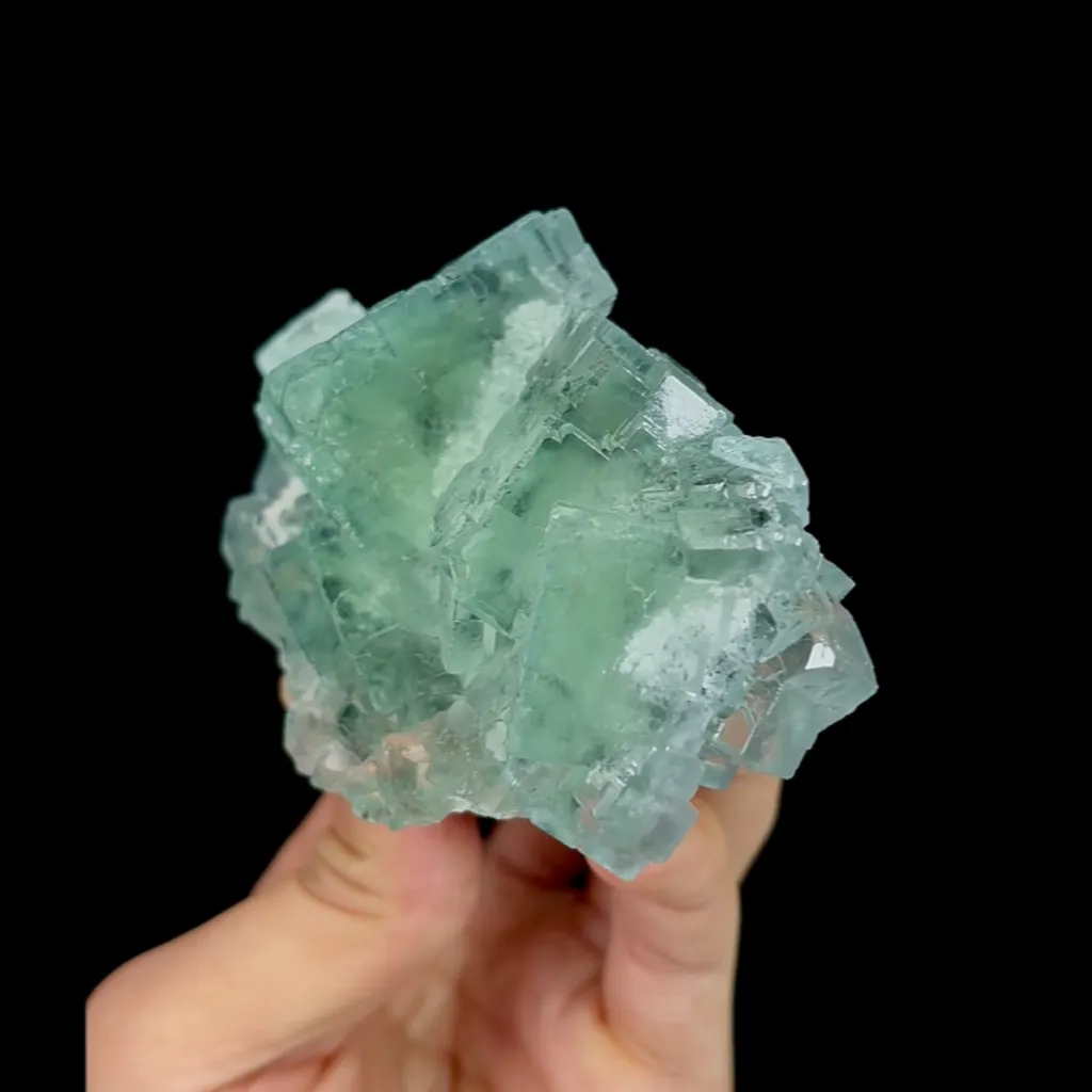 Natural Green Cubic Transparent Fluorite , Mineral Specimen:Zhejiang,China (95*50*45MM) - image 4