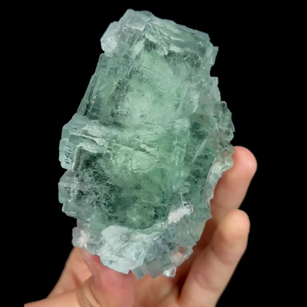 Natural Green Cubic Transparent Fluorite , Mineral Specimen:Zhejiang,China (95*50*45MM) - image 5
