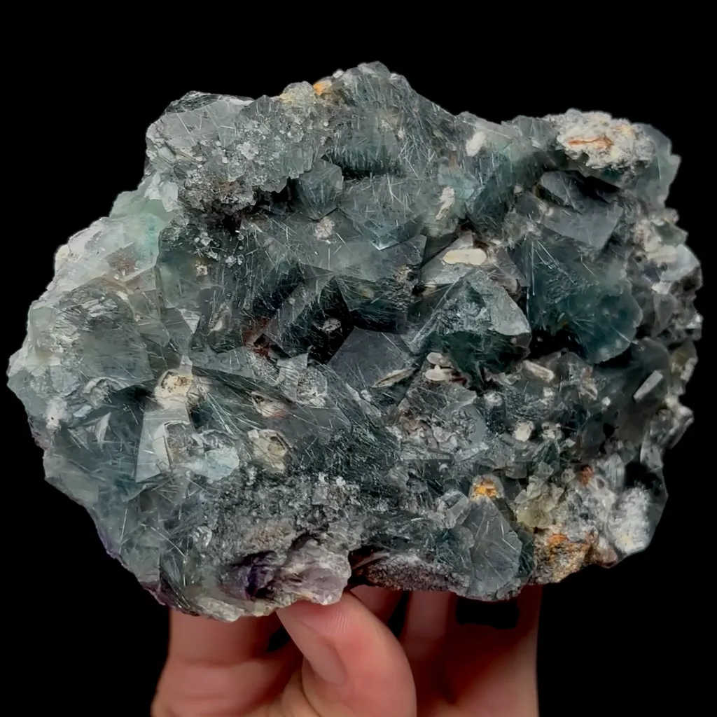 Natural Green Fluorite and Bismuthinite Mineral Specimen,High Quality Specimen,YINDU,INNER MONGOLIA,CHINA(120*85*40mm) - image 4