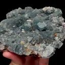 Natural Green Fluorite and Bismuthinite Mineral Specimen,High Quality Specimen,YINDU,INNER MONGOLIA,CHINA(120*85*40mm) - image 3