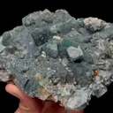 Natural Green Fluorite and Bismuthinite Mineral Specimen,High Quality Specimen,YINDU,INNER MONGOLIA,CHINA(120*85*40mm) - image 5