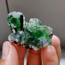 Natural Green Fluorite and Black Stilbite Symbiosis comes from Namibia 40*30*15MM - image 3