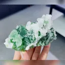 Natural Green Fluorite and Calcite coexist comes from Fujian,China 150*30*65MM - image 1
