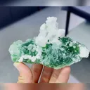 Natural Green Fluorite and Calcite coexist comes from Fujian,China 150*30*65MM - image 2