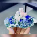 Natural Green Fluorite and Calcite coexist comes from Fujian,China 150*30*65MM - image 5