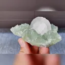 Natural Green Fluorite and Calcite comes from Xianghualing,Hunan 100*40*35MM - image 2