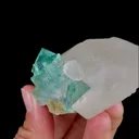 Natural Green Fluorite and Calcite, Mineral Specimen: Xianghualing,Hunan (75*60*40MM) - image 4