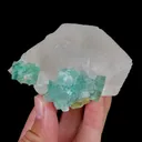 Natural Green Fluorite and Calcite, Mineral Specimen: Xianghualing,Hunan (75*60*40MM) - image 7