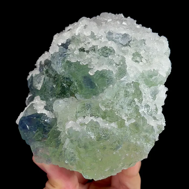 Natural Green Fluorite and Calcite, Mineral Specimen:Fujian,China (110*110*65MM) - image 3