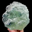 Natural Green Fluorite and Calcite, Mineral Specimen:Fujian,China (110*110*65MM) - image 4