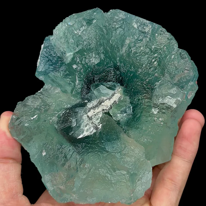 Natural Green Fluorite and Calcite, Mineral Specimen:Fujian,China (110*95*65MM) - image 2