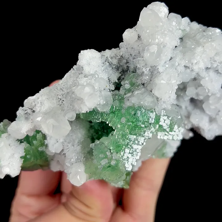 Natural Green Fluorite and Calcite, Mineral Specimen:Fujian,China (115*80*45MM) - image 2