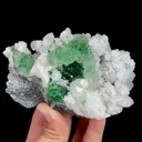 Natural Green Fluorite and Calcite, Mineral Specimen:Fujian,China (115*80*45MM) - image 1
