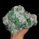 Natural Green Fluorite and Calcite, Mineral Specimen:Fujian,China (145*110*85MM) - image 5