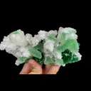 Natural Green Fluorite and Calcite, Mineral Specimen:Fujian,China (155*75*50MM) - image 2