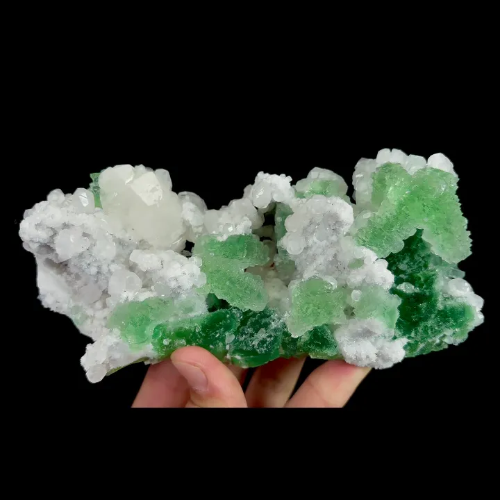 Natural Green Fluorite and Calcite, Mineral Specimen:Fujian,China (155*75*50MM) - image 4