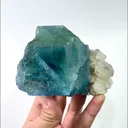 Natural Green Fluorite and Calcite, Mineral Specimen:Fujian,China (90*70*55MM) - image 1