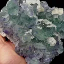 Natural Green Fluorite and Calcite Mineral Specimen,High Quality Specimen,FUJIAN,CHINA(130*130*55mm) - image 2