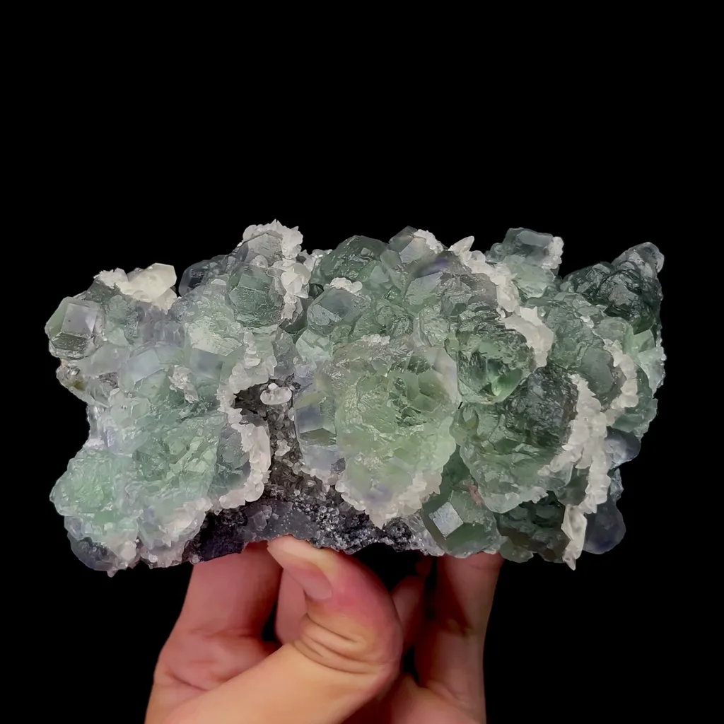 Natural Green Fluorite and Calcite Mineral Specimen,High Quality Specimen,FUJIAN,CHINA(130*70*60mm) - image 4