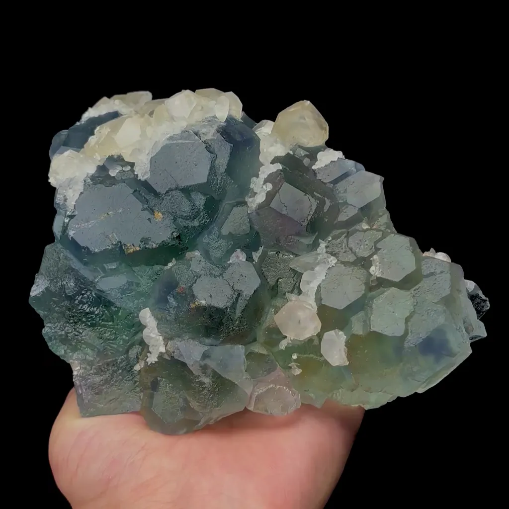 Natural Green Fluorite and Calcite Mineral Specimen,High Quality Specimen,FUJIAN,CHINA(150*120*68mm) - image 2